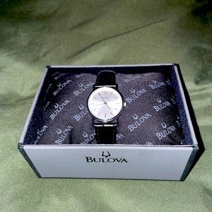 Black & Silver Women’s BuLova Watch